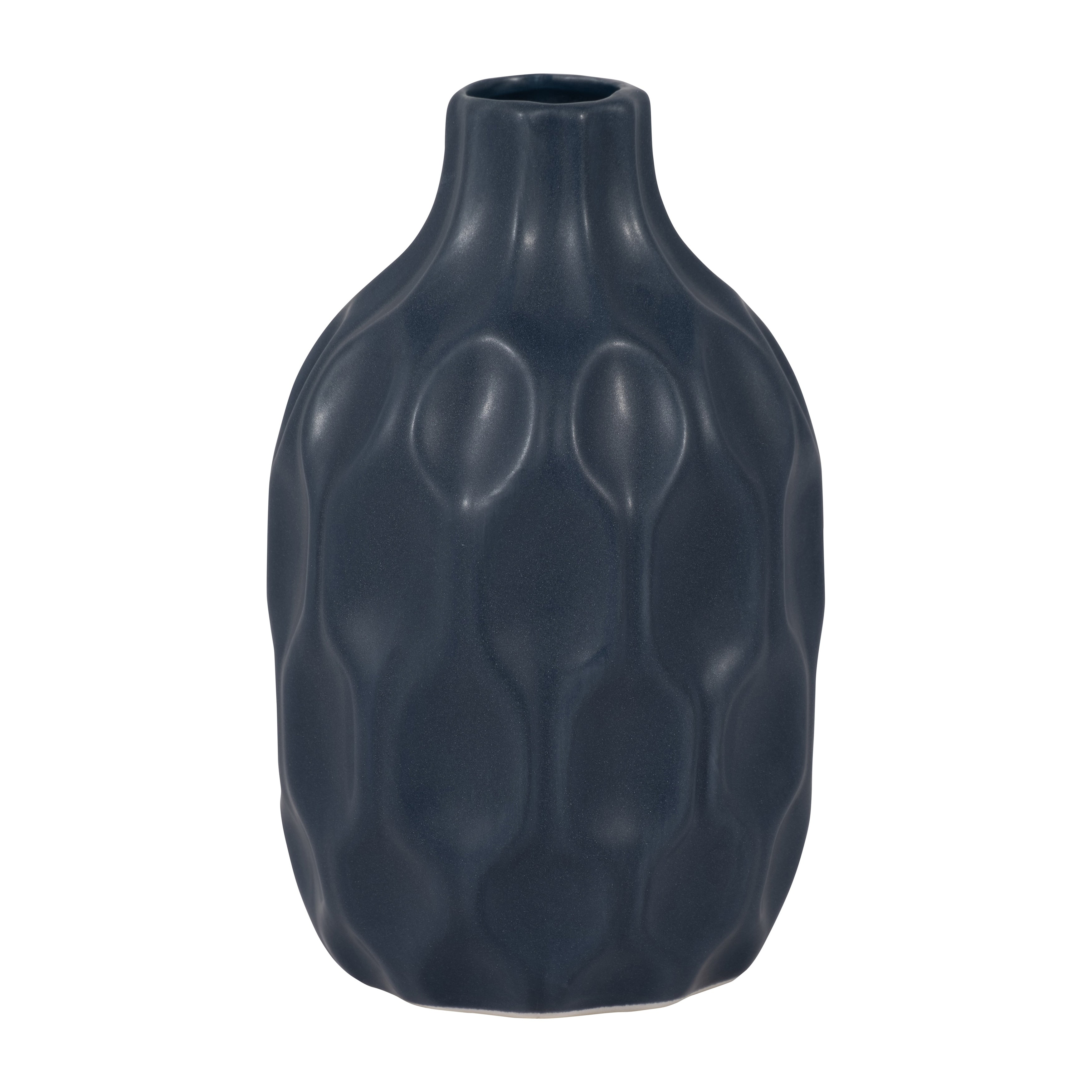 Sagebrook Home Ceramic Dimpled Vase