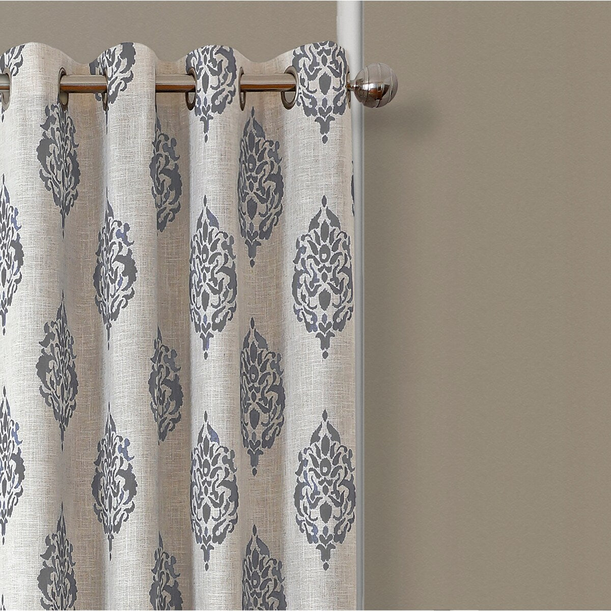 Navara Medallion Room Darkening Window Curtain