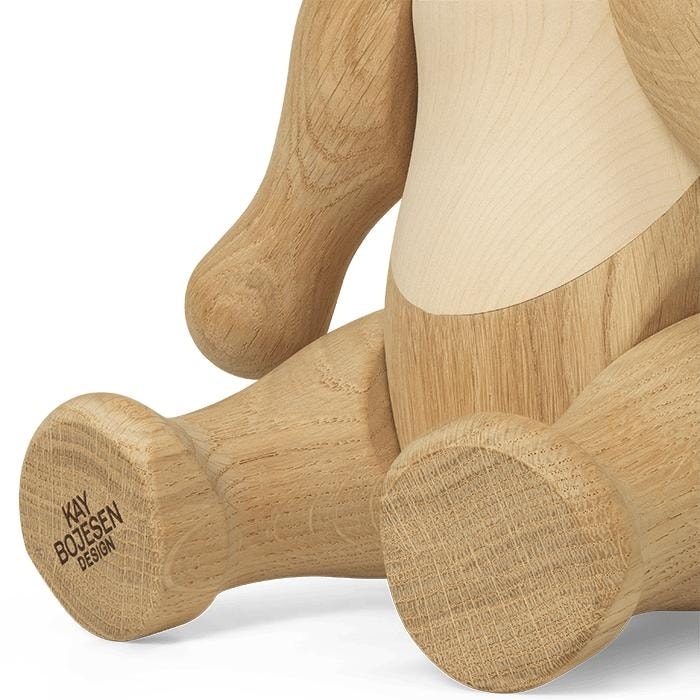 Kay Bojesen Bear, Oak/Maple, Large - H: 15.7