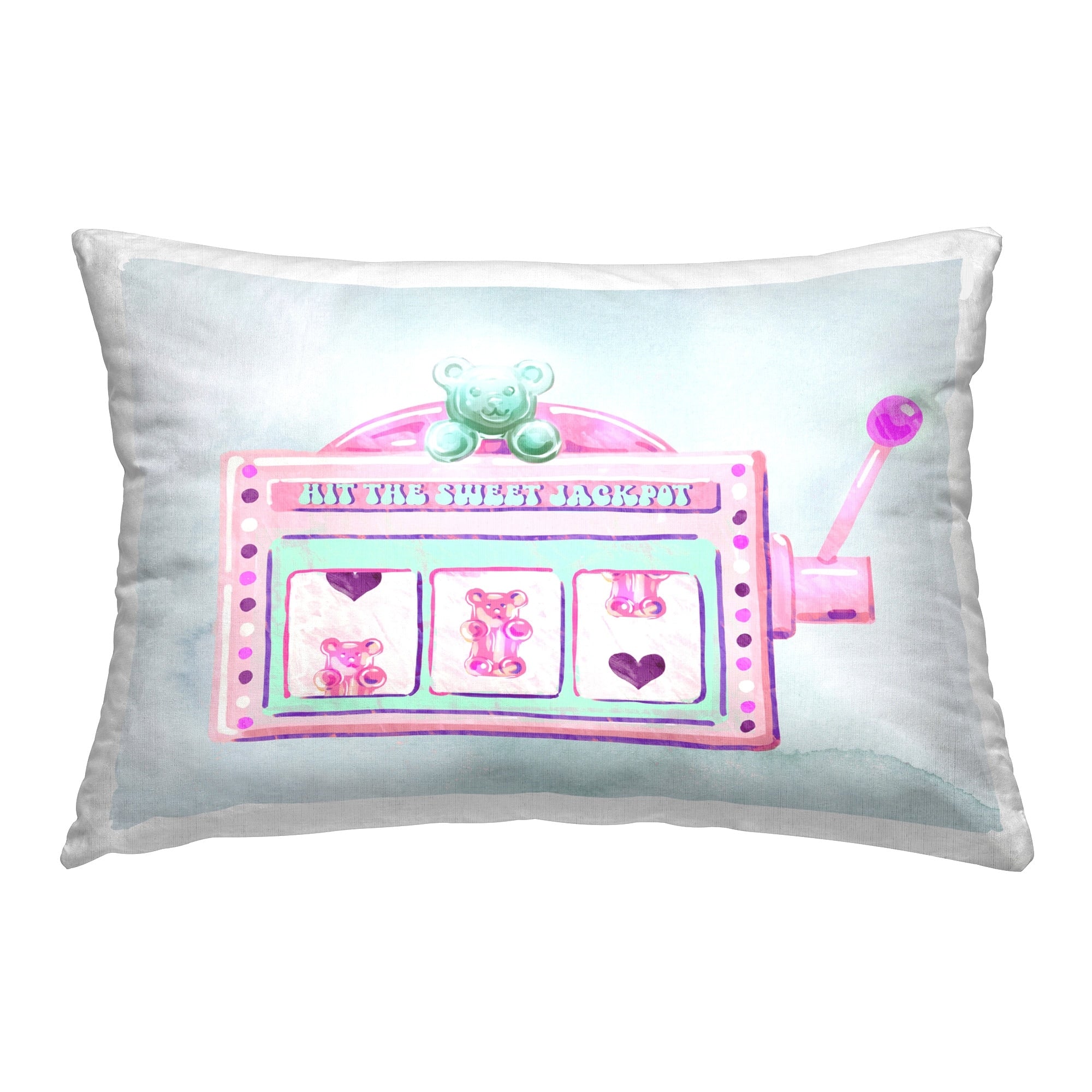 Stupell Pink Pastel Slots Decorative Printed Throw Pillow Design by Ziwei Li