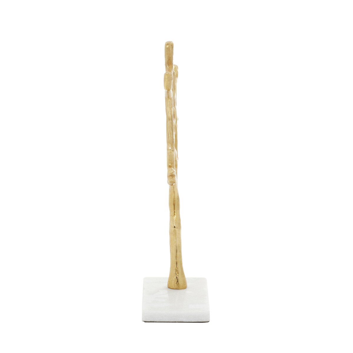 Marble Tree Jewelry Stand with Rectangular Base - Gold or Silver - CosmoLiving by Cosmopolitan