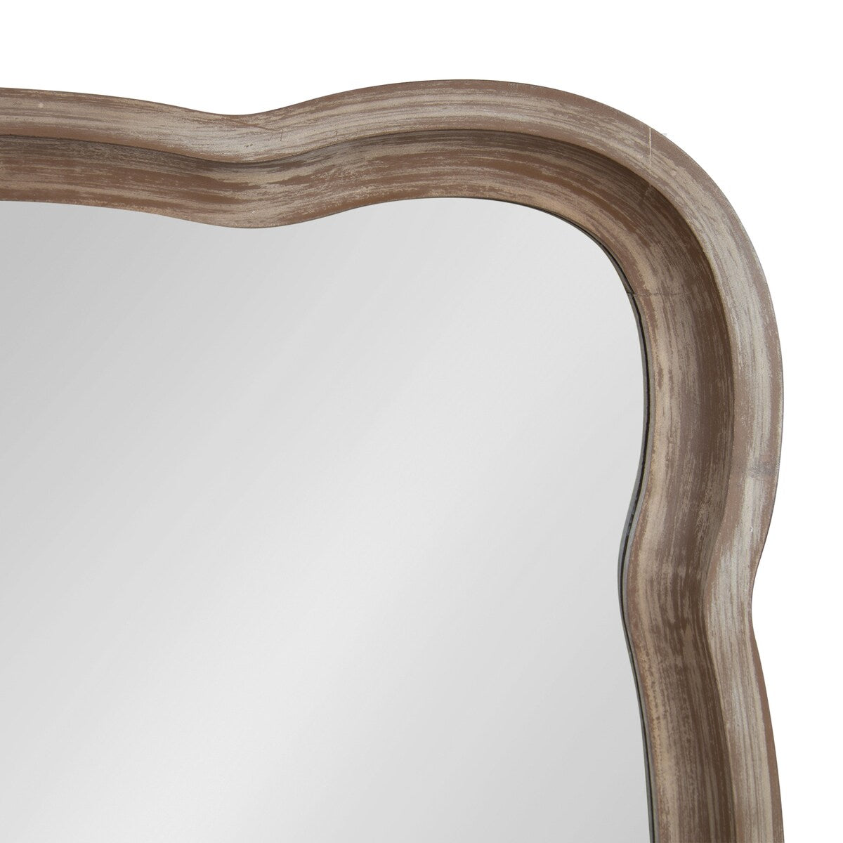 Kate and Laurel Hatherleigh Scallop Wood Wall Mirror