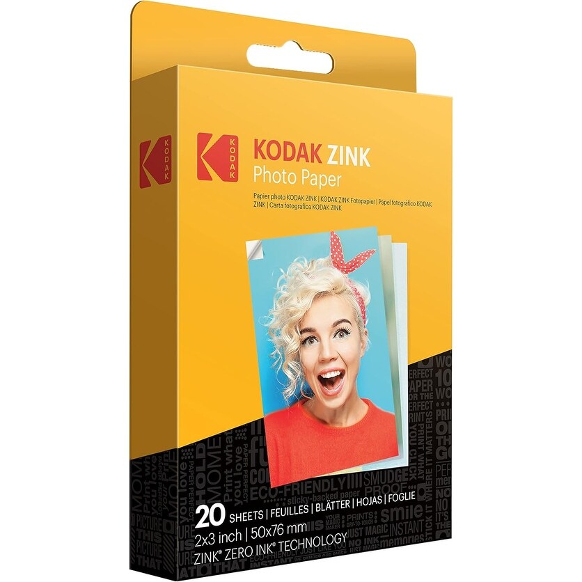 Kodak 2 x 3 Premium Sticky-Backed Zink Photo Paper