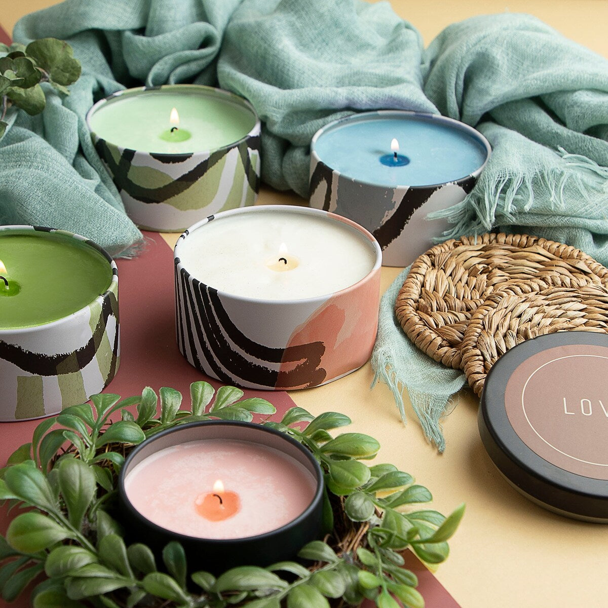 Hearth & Harbor Candle Tins - Candle Jars for Making Candles - DIY Candle Containers with Lids