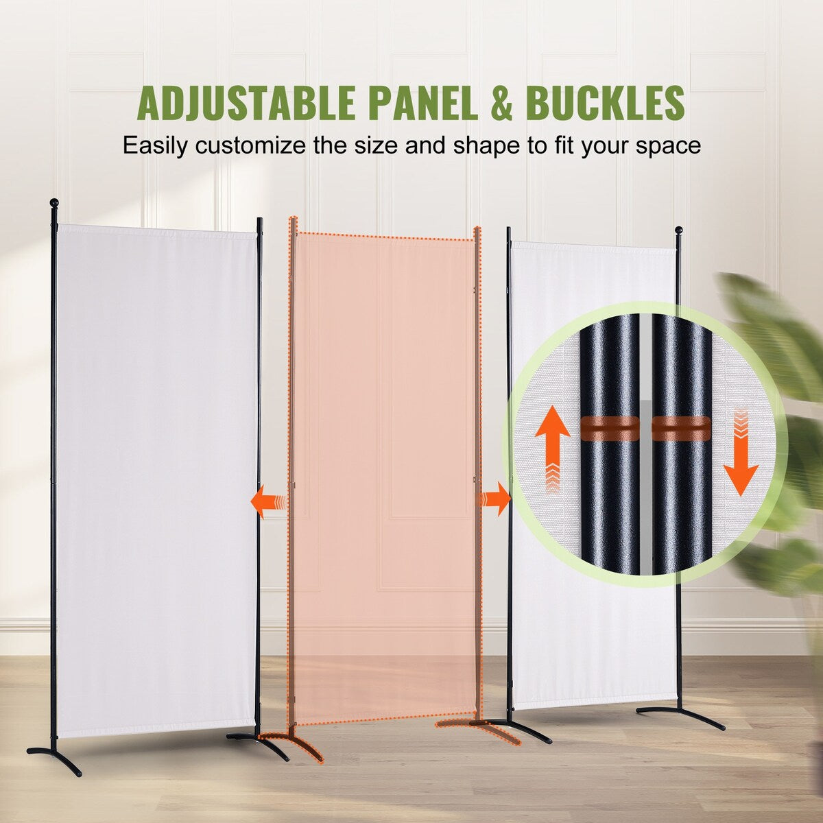 VEVOR Room Divider Folding Privacy Screens Divider Stand