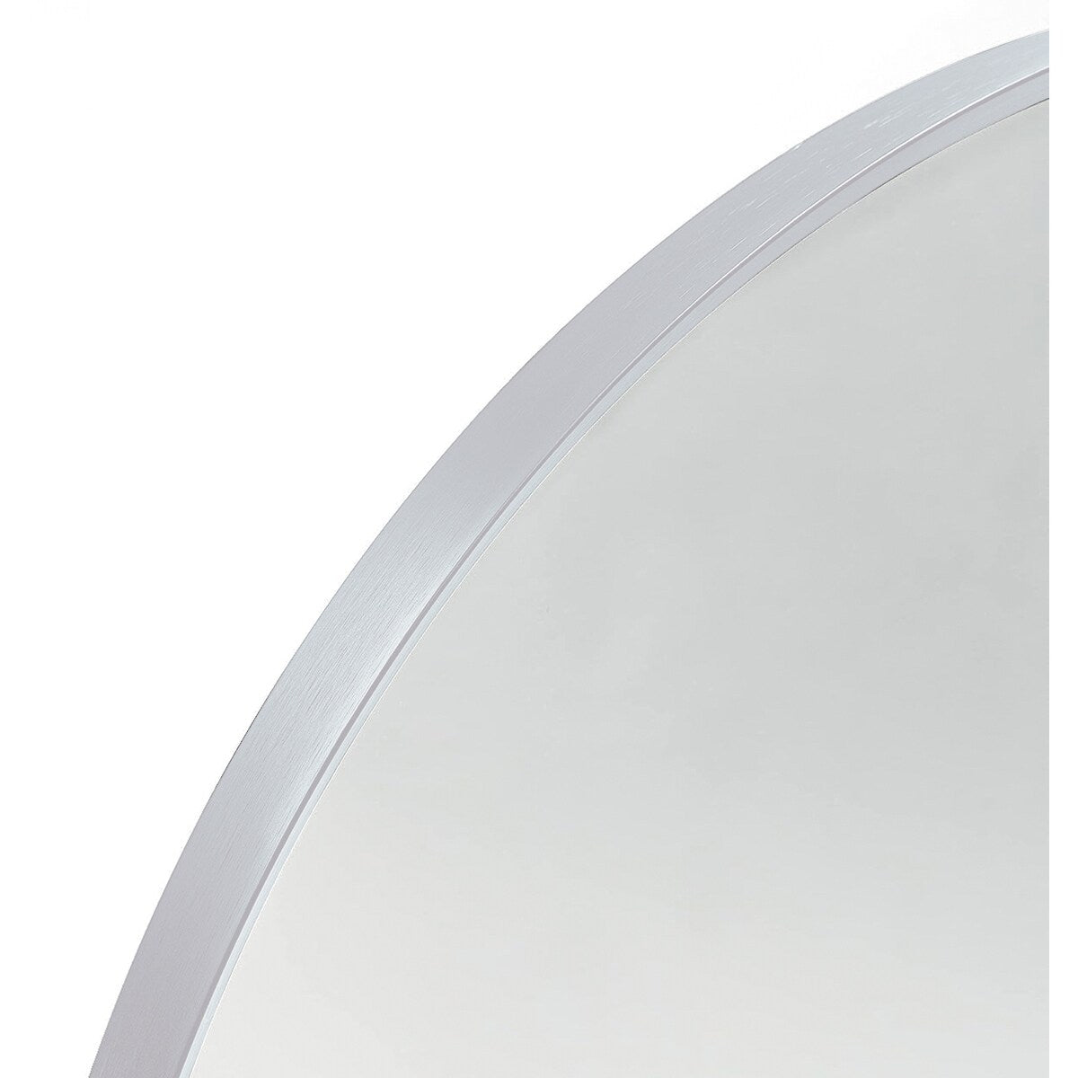 Modern Arched-Top Wall Mirror, Metal Framed Wall Mount Bathroom HD Vanity Mirror