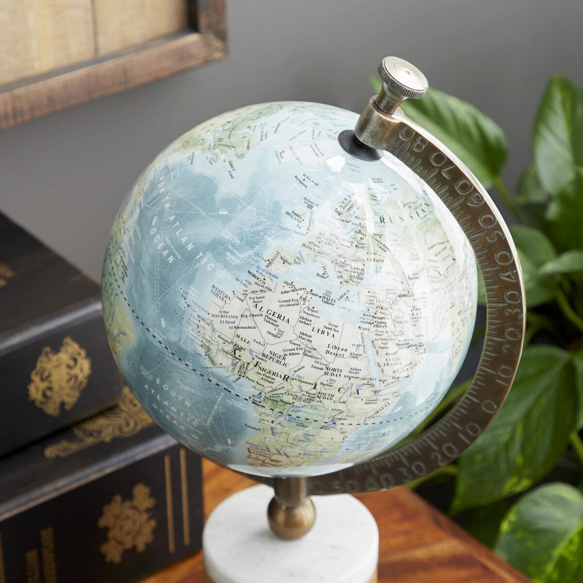 Marble Globe - Blue - Roche River Decor