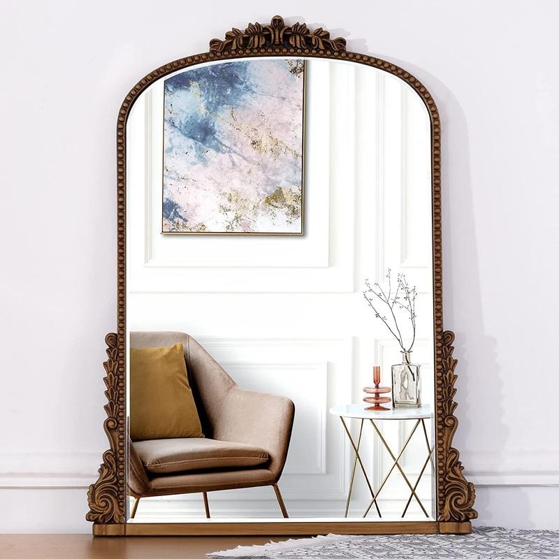 Vintage Baroque Arch Wall Mirror - 39.4×28.3