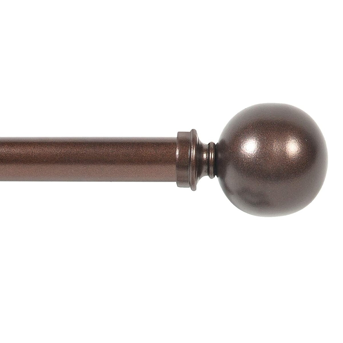 Deco window 1 Inch Adjustable Curtain Rod for Windows & Doors Curtains with Ball Finials & Brackets Set