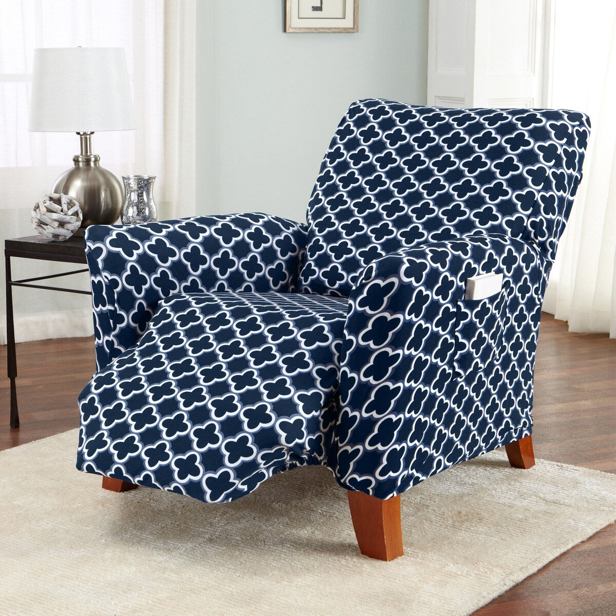 Premium Stretch Printed Recliner Slipcover