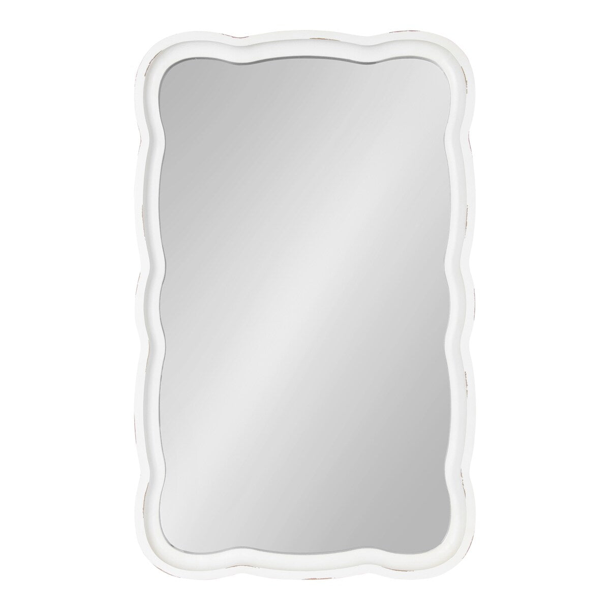 Kate and Laurel Hatherleigh Scallop Wood Wall Mirror