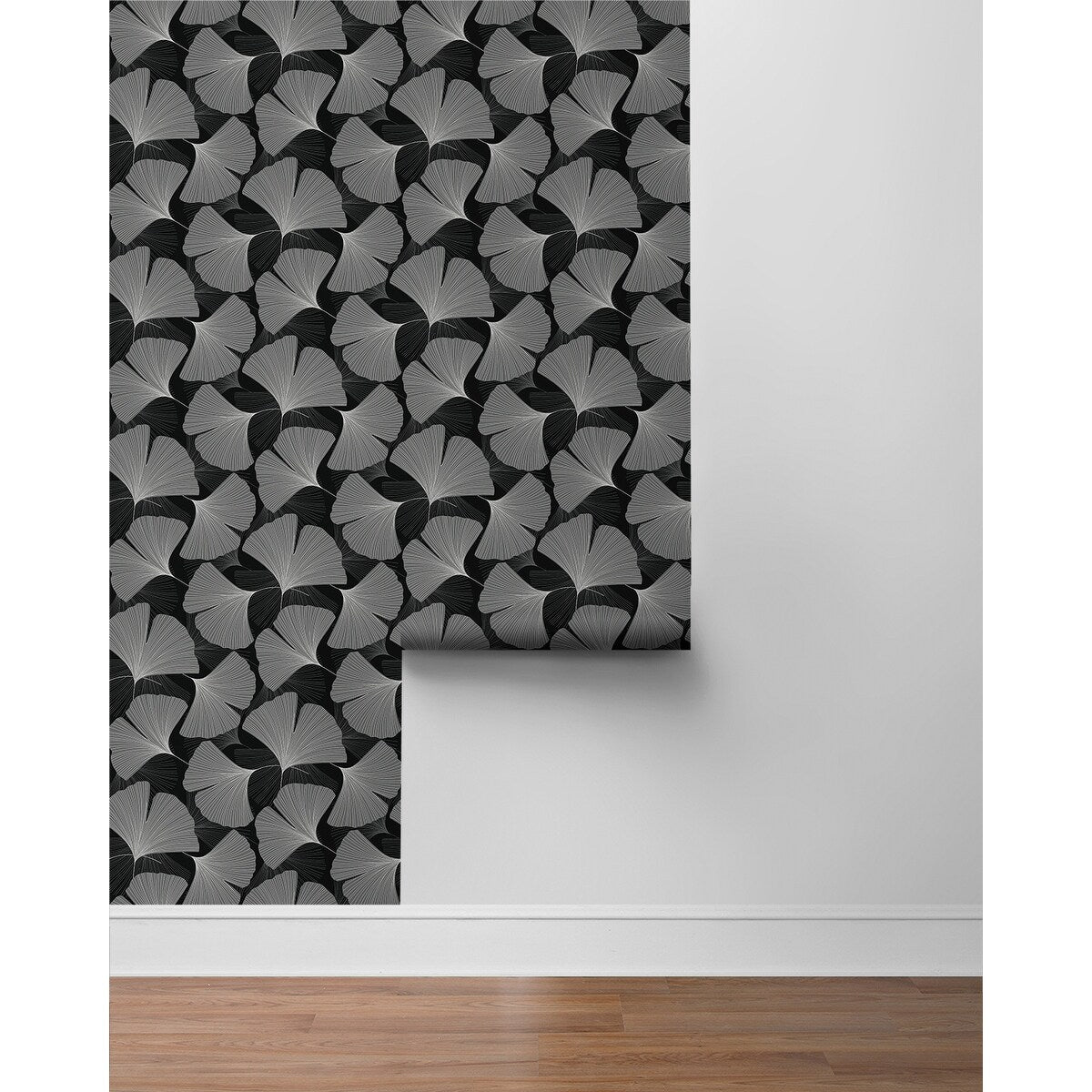 NextWall Tossed Ginkgo Leaf Peel and Stick Wallpaper