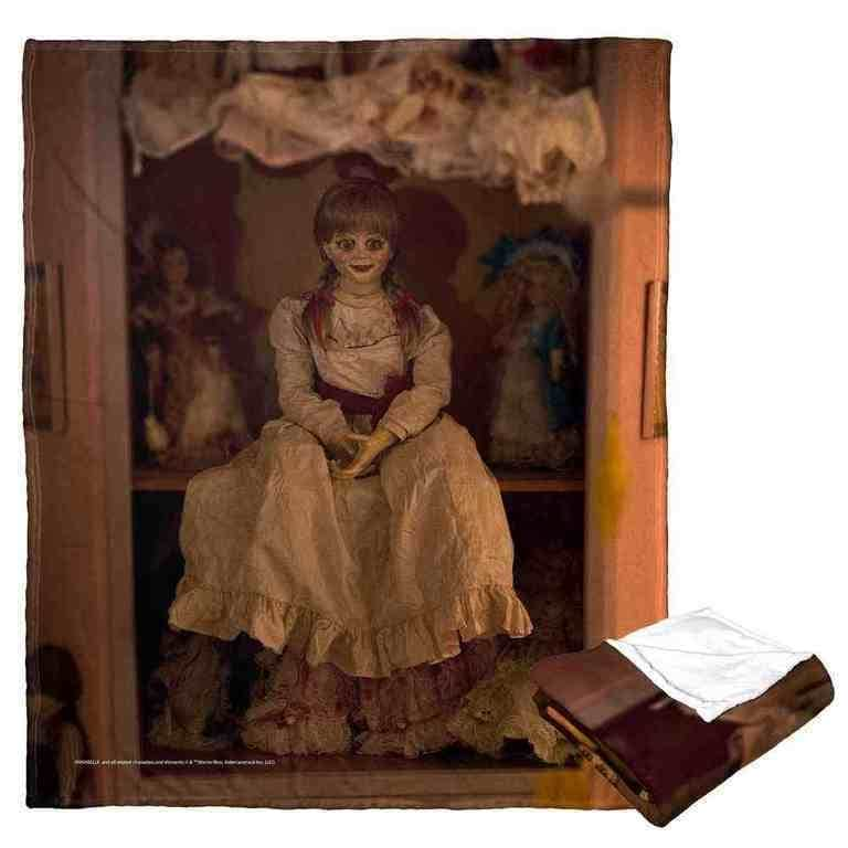 Warner Brothers Annabelle Creepy Doll Silk Touch Throw Blanket