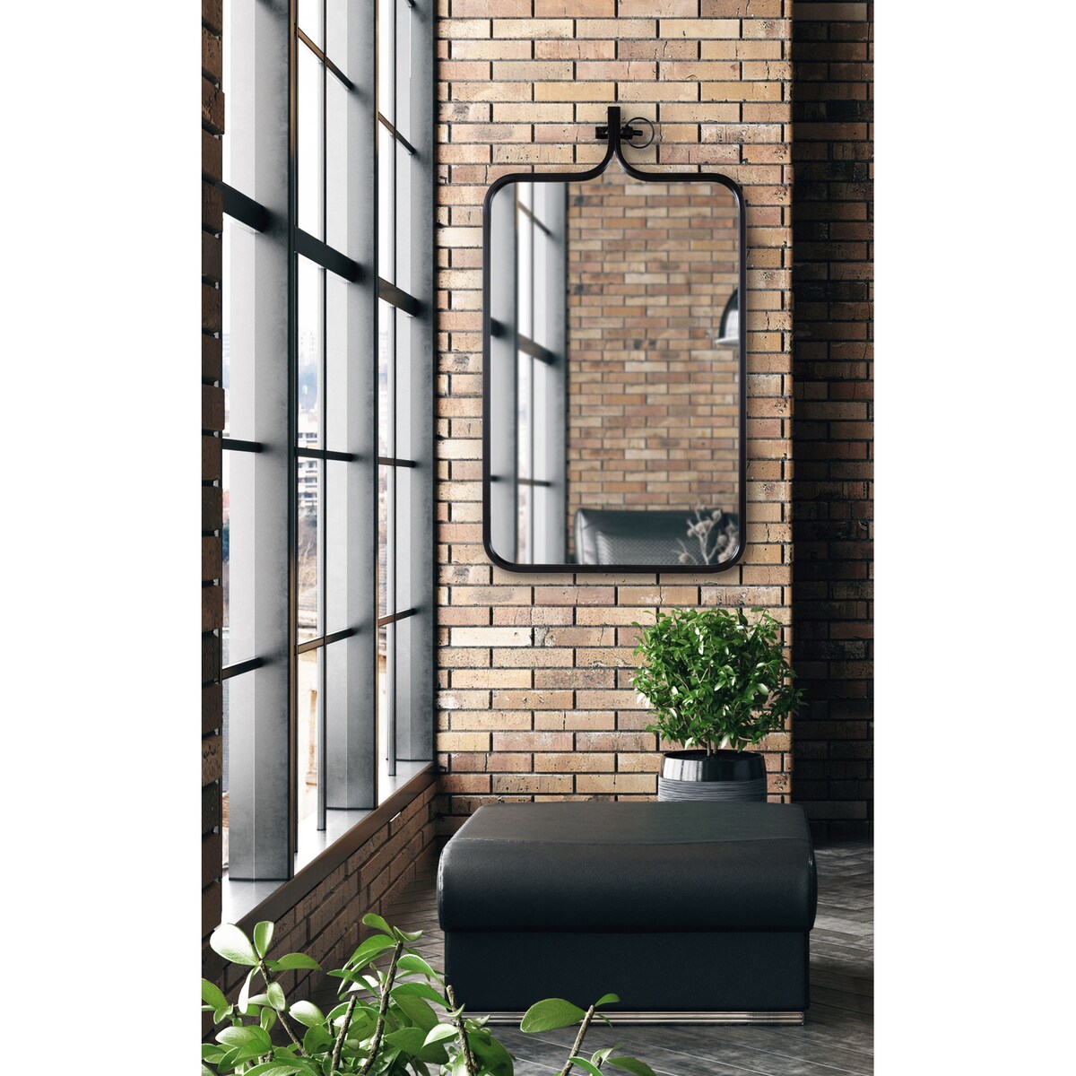 Kate and Laurel Yitro Framed Wall Mirror