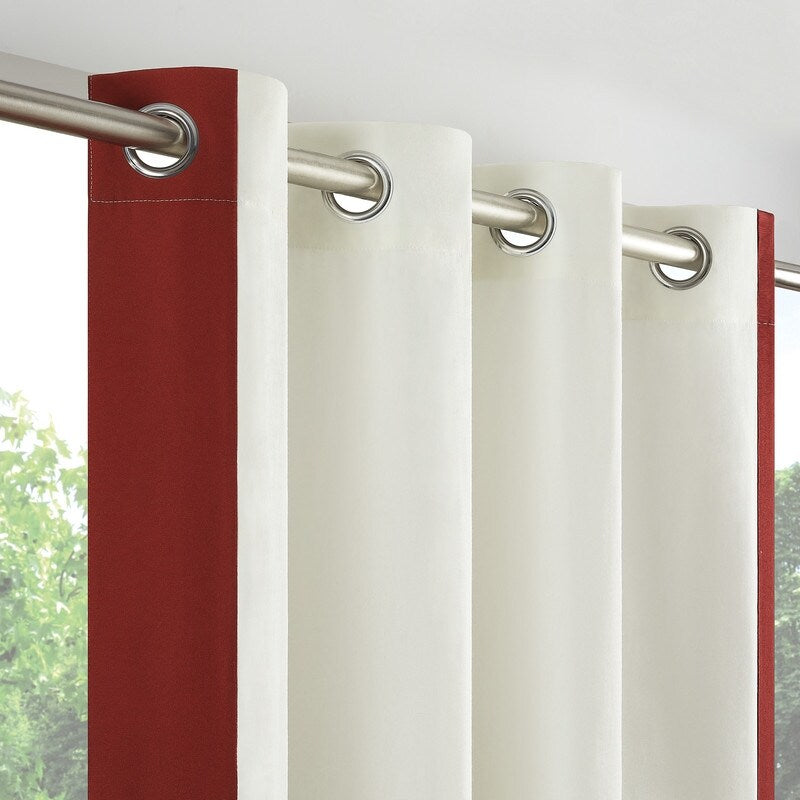 Waverly Sun n Shade Hampton Border Indoor/Outdoor Grommet Panel