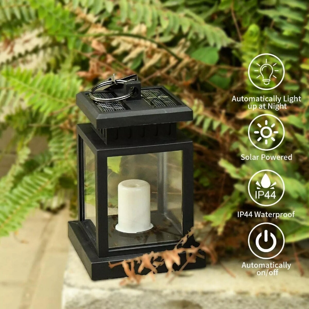 Solar Lantern Hanging Light LED Waterproof Yard Outdoor Yard Lamp