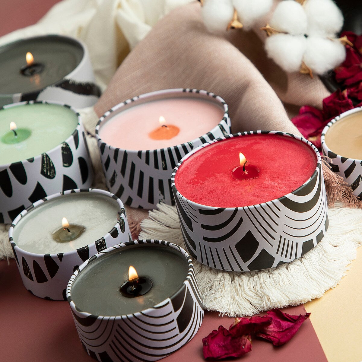 Hearth & Harbor Candle Tins - Candle Jars for Making Candles - DIY Candle Containers with Lids