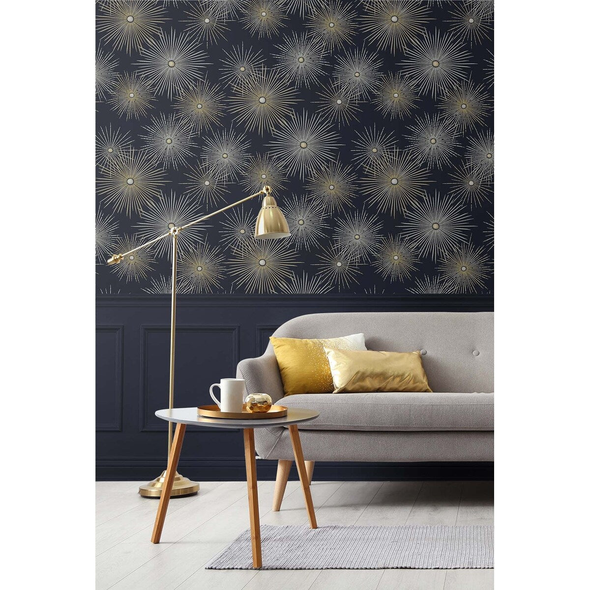 NextWall Starburst Geo Peel and Stick Wallpaper