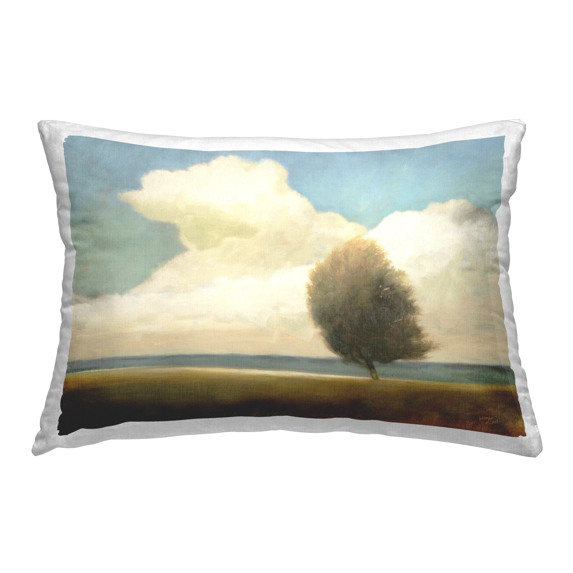 Stupell Windblown Tree Landscape Decorative Printed Throw Pillow Design by Wellington Studio