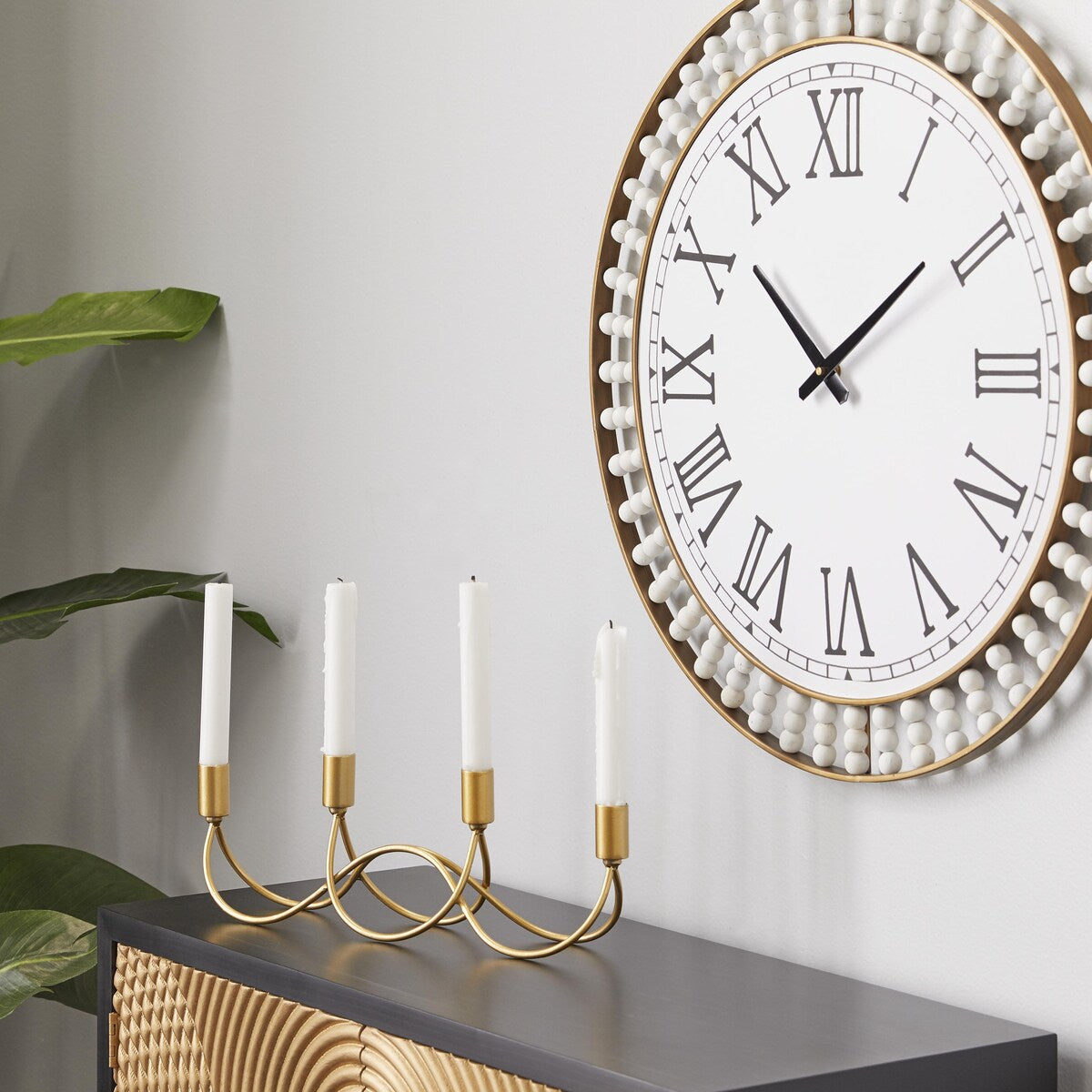 Metal Candelabra - Gold - CosmoLiving by Cosmopolitan