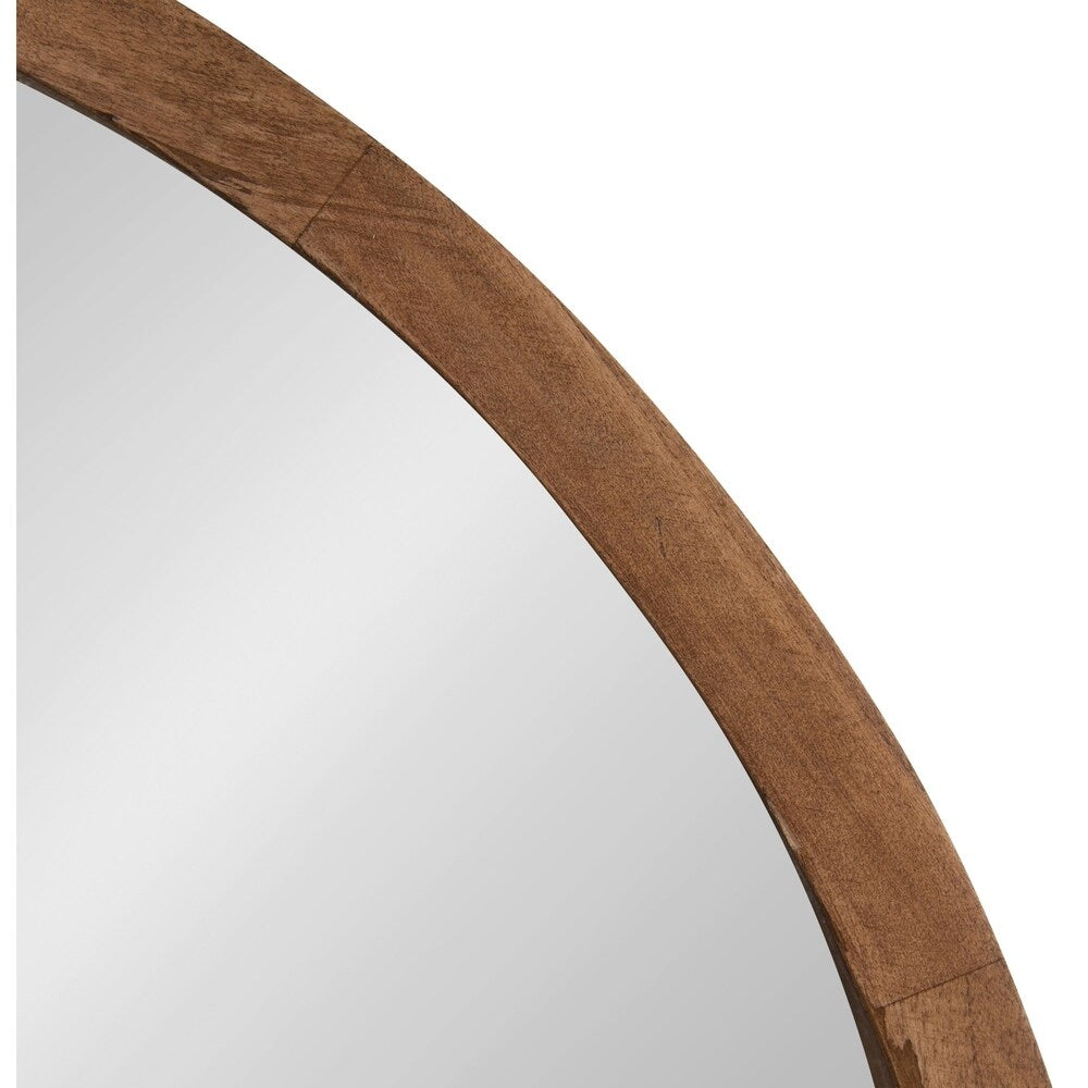 Kate and Laurel Hutton Round Wood Wall Mirror - 22 diameter