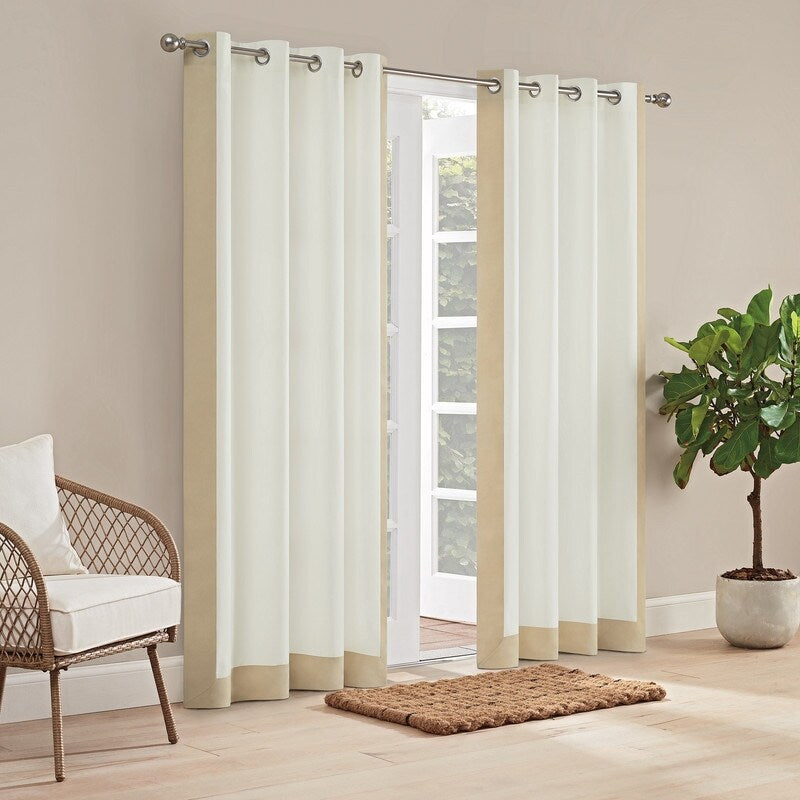 Waverly Sun n Shade Hampton Border Indoor/Outdoor Grommet Panel