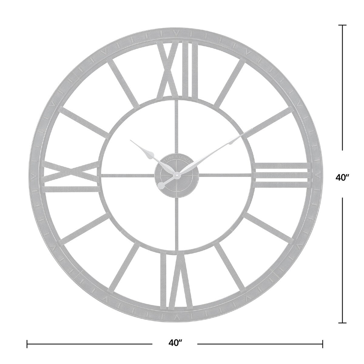 FirsTime & Co. Big Time Modern Roman Numeral Wall Clock