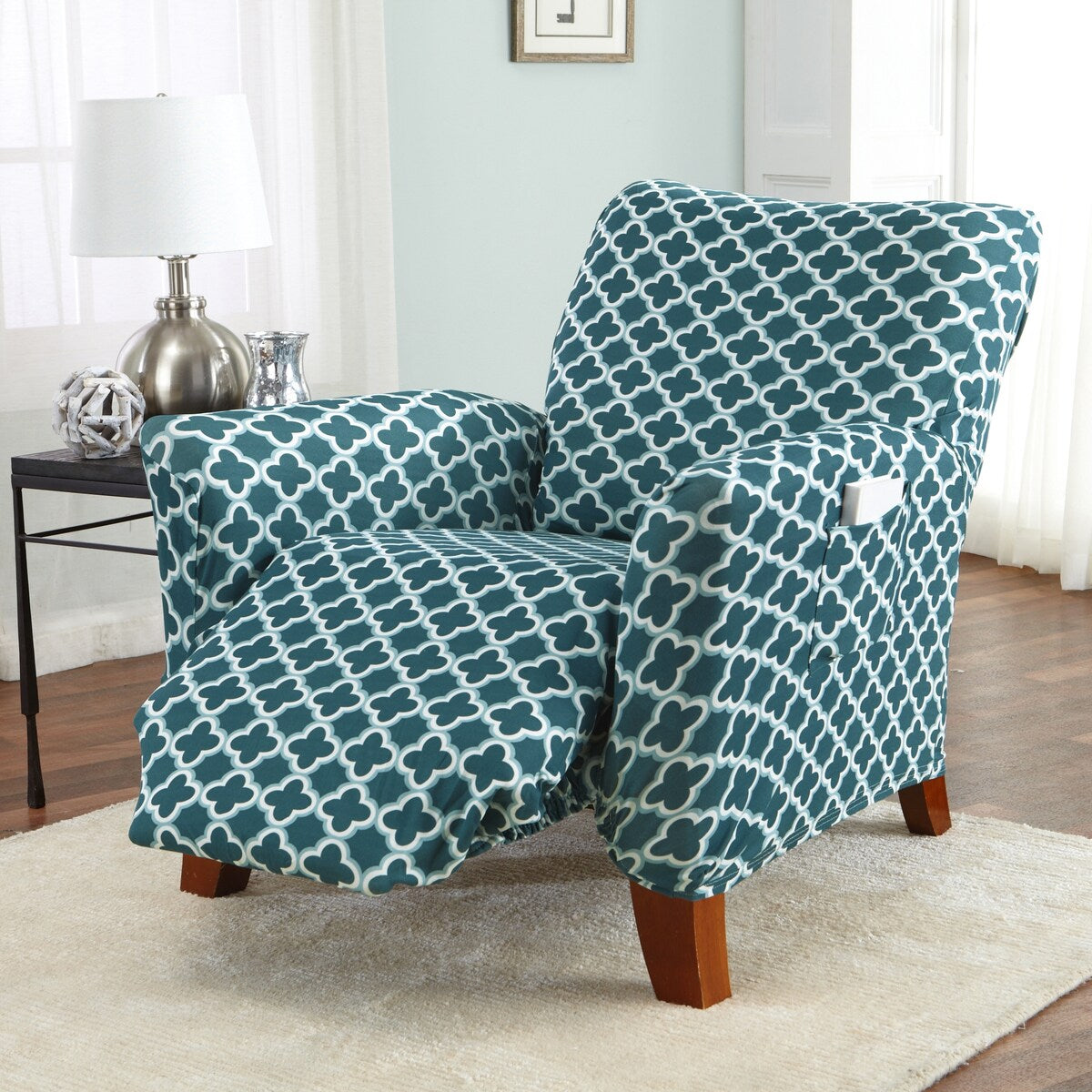 Premium Stretch Printed Recliner Slipcover