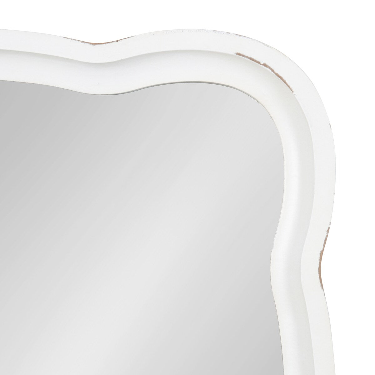 Kate and Laurel Hatherleigh Scallop Wood Wall Mirror