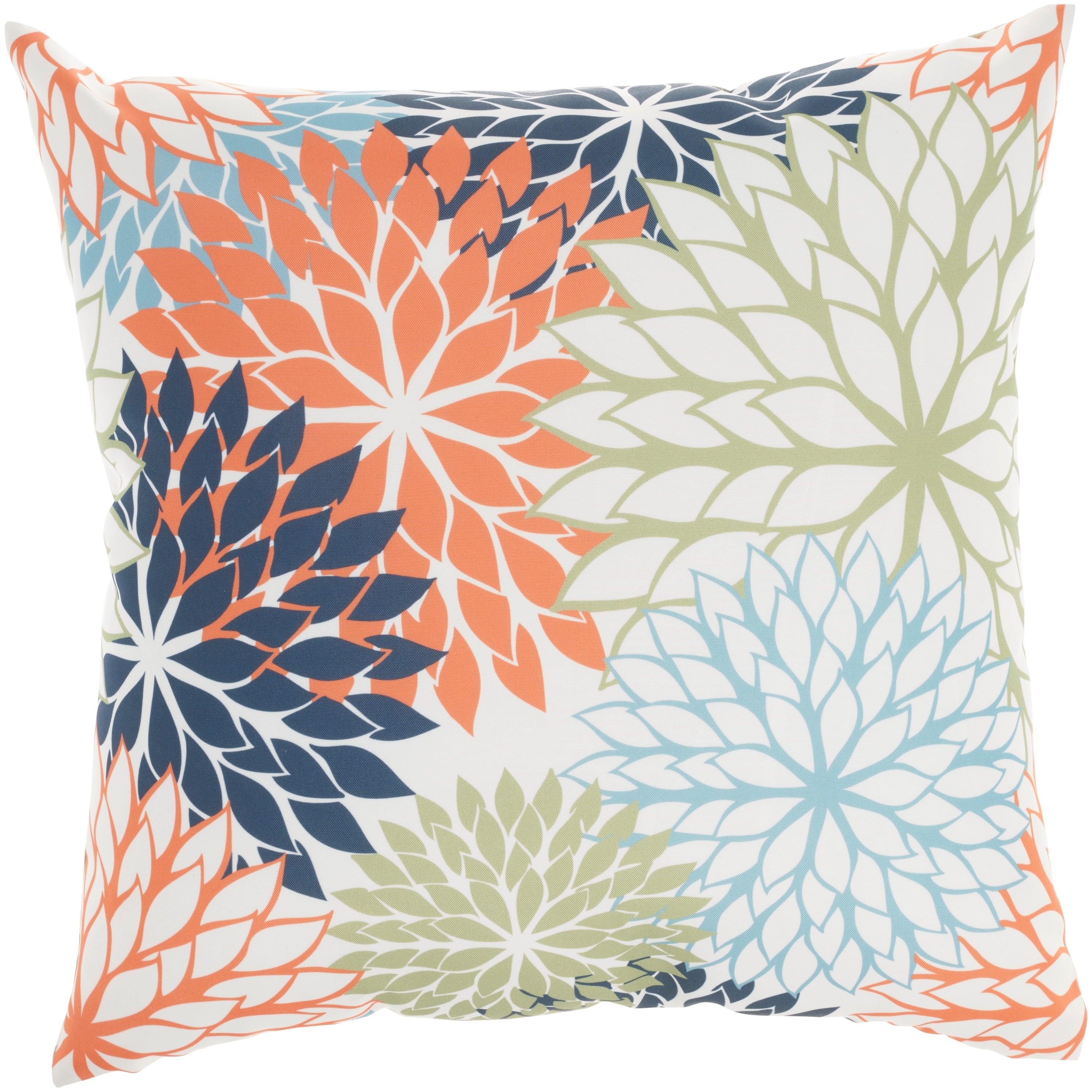 Mina Victory Aloha Tropical Floral Indoor Outdoor Throw Pillow