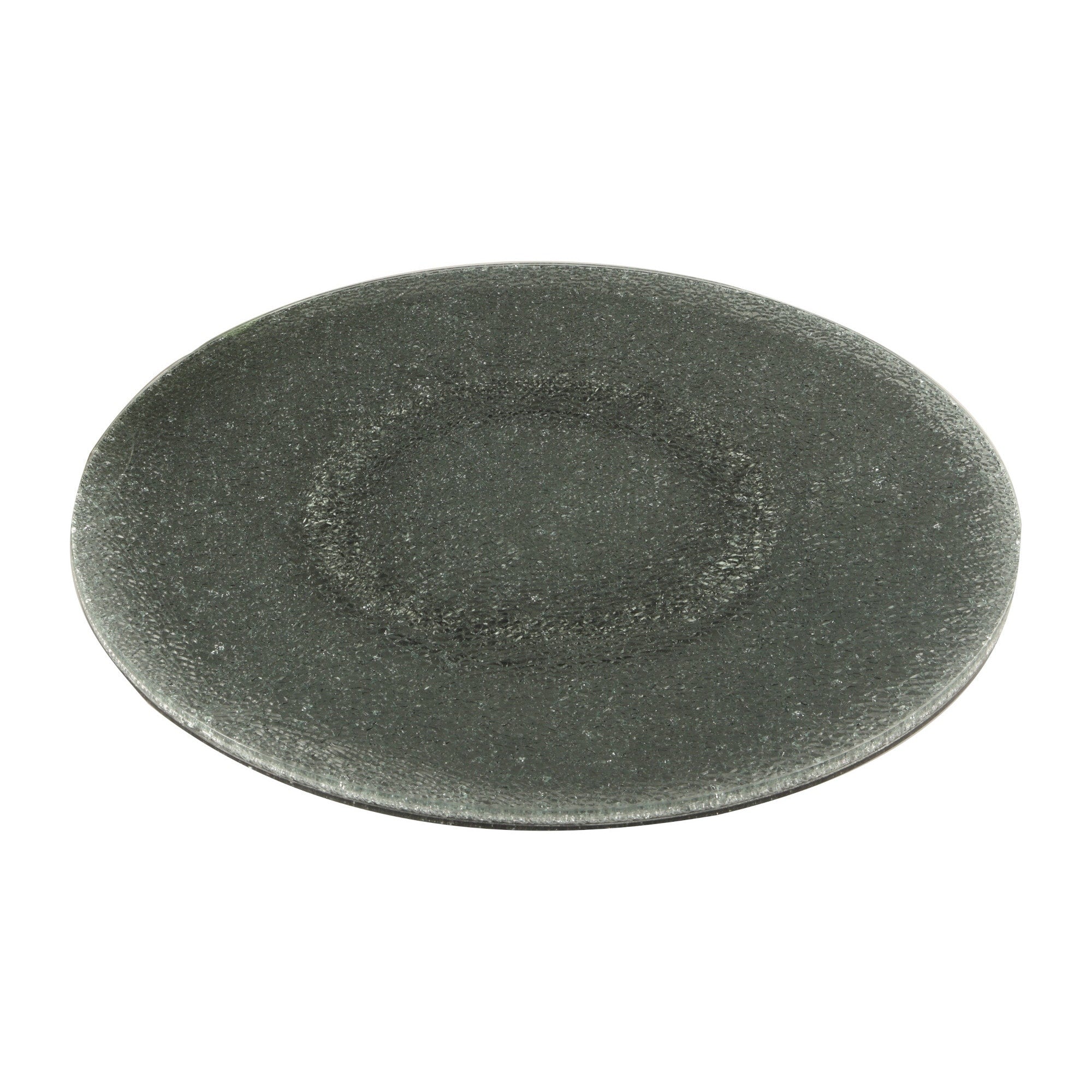 Somette Grey Sandwich Glass 24-inch Lazy Susan - 24 x 3