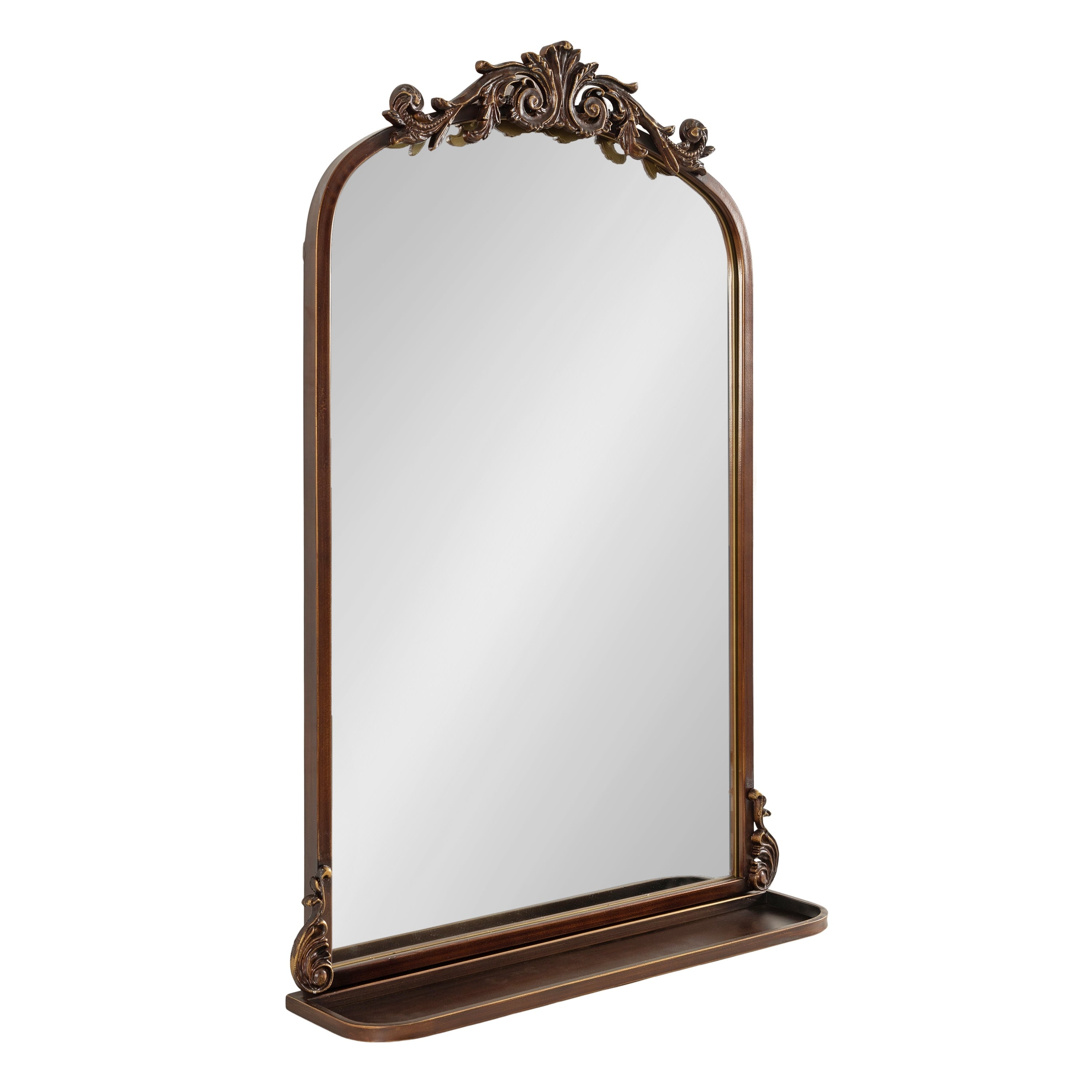 Kate and Laurel Arendahl Traditional Arch Mirror with Shelf