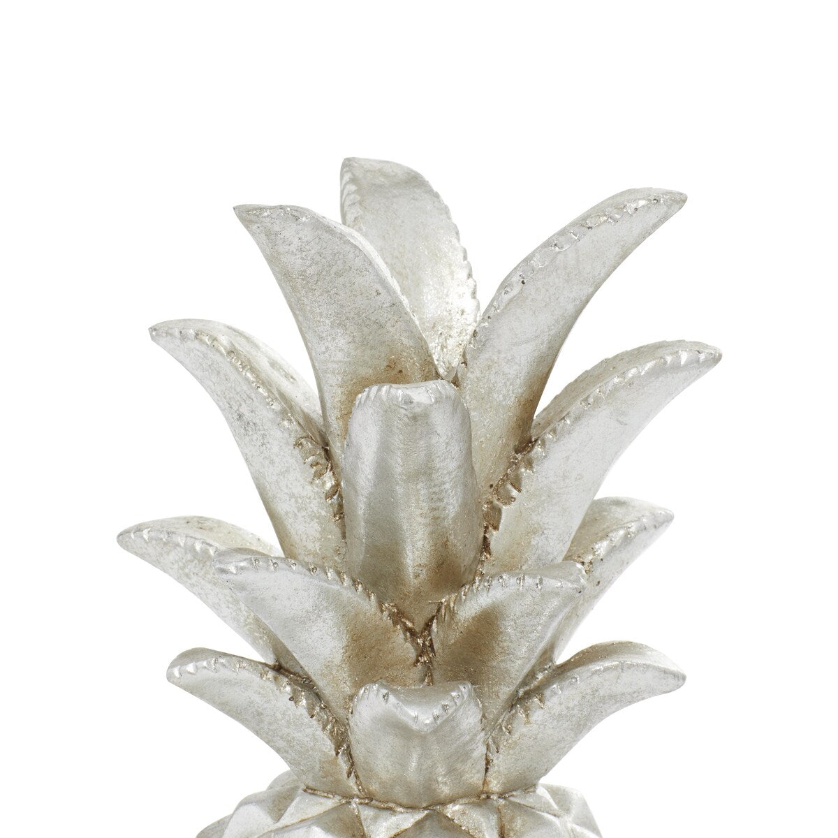 Polystone Fruit Pineapple Decorative Sculpture - Gold or Silver - Roche River Decor