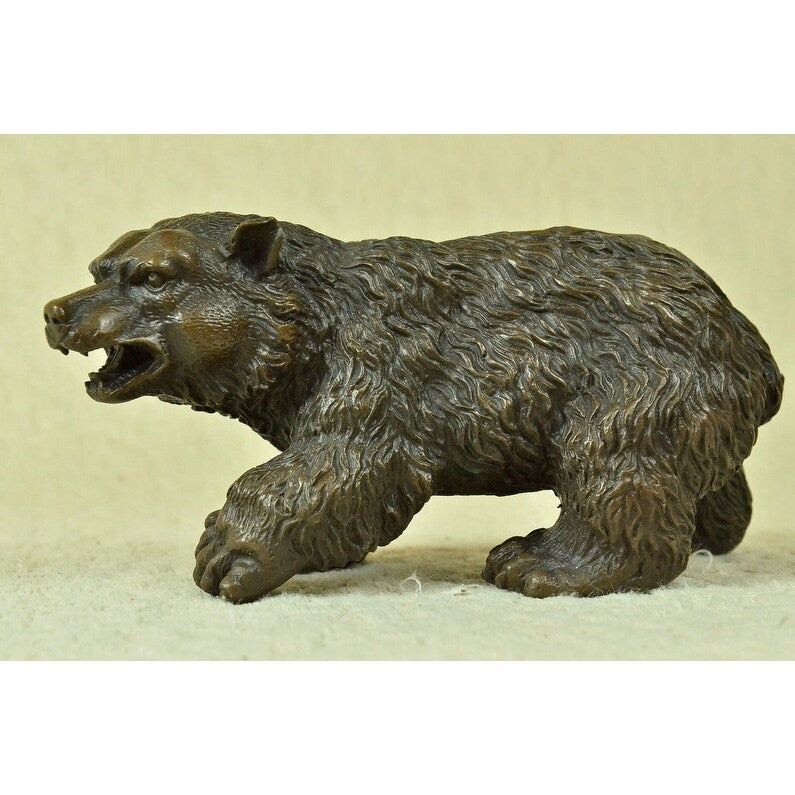 Kodiak Grizzly Russian Trophy Bear Wildlife Art Bronze Marble Statue Sculpture