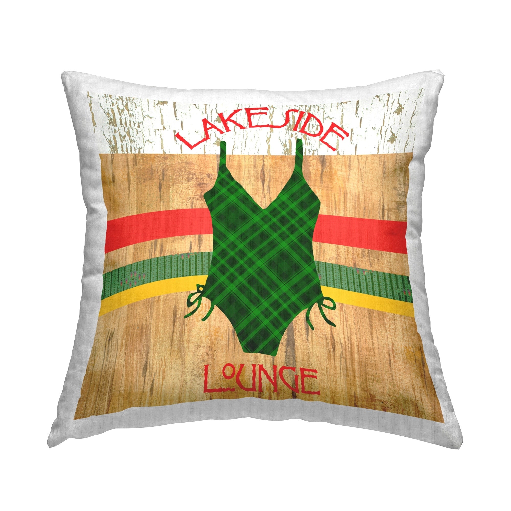 Stupell Lakeside Lounge Swimsuit Decorative Printed Throw Pillow Design by Andrea Tachiera