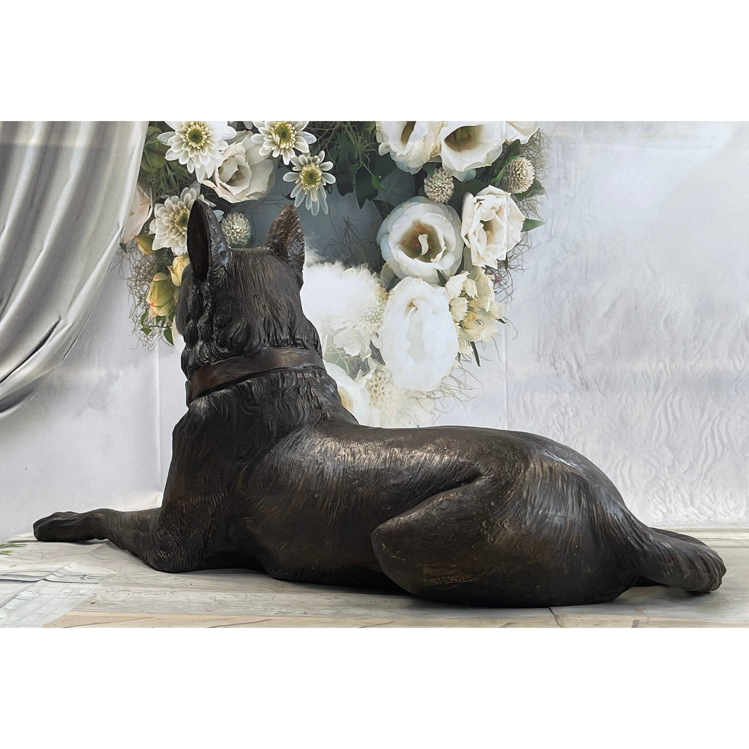 Moigniez Vienna Br German Shepard Terrier Bronze Scotty Dog Art Deco Gift