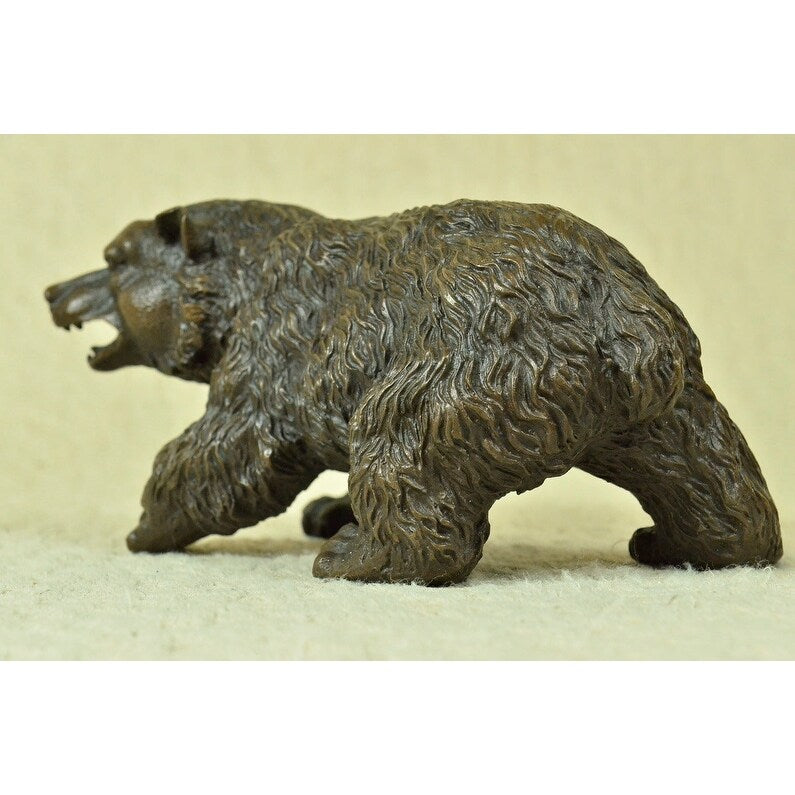 Kodiak Grizzly Russian Trophy Bear Wildlife Art Bronze Marble Statue Sculpture