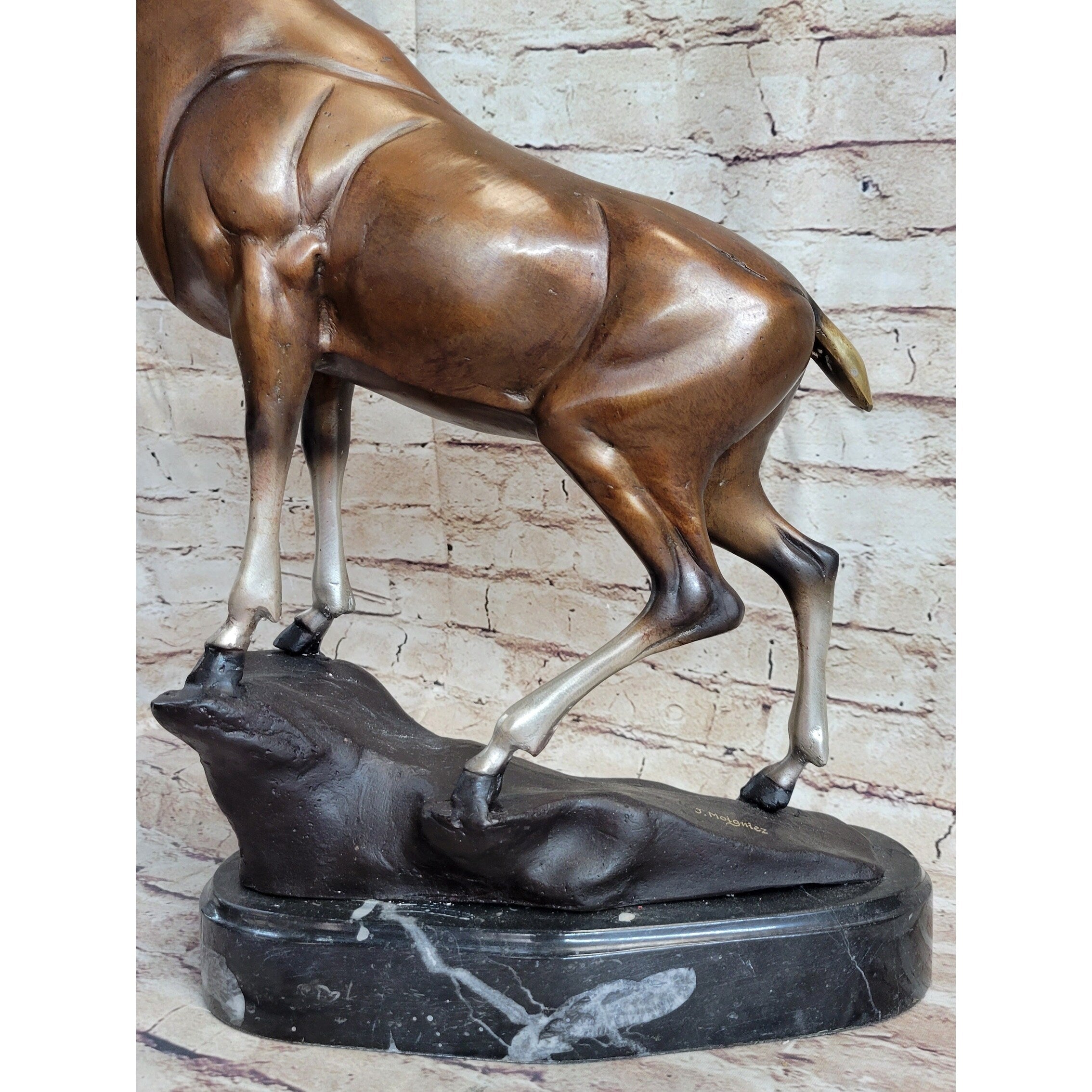 Limited Edition Hot Cast Stag Deer Buck Bronze Sculpture Statue Figurine