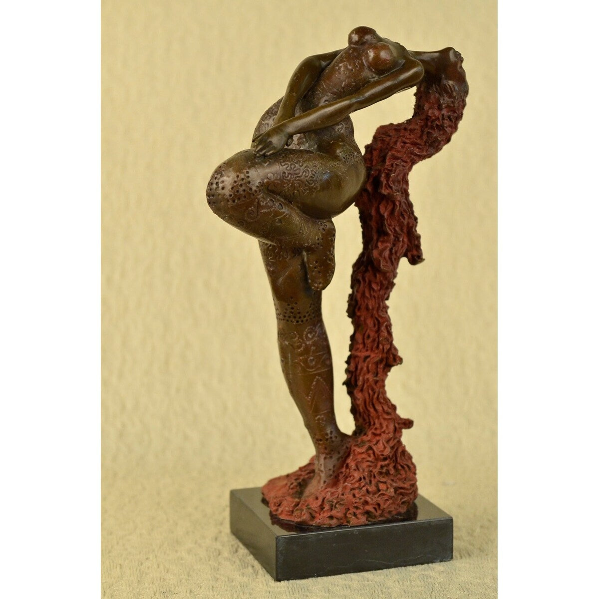 Tribute To Botero 100 Percent Solid Bronze Statue Sculpture Figure Female Figurine