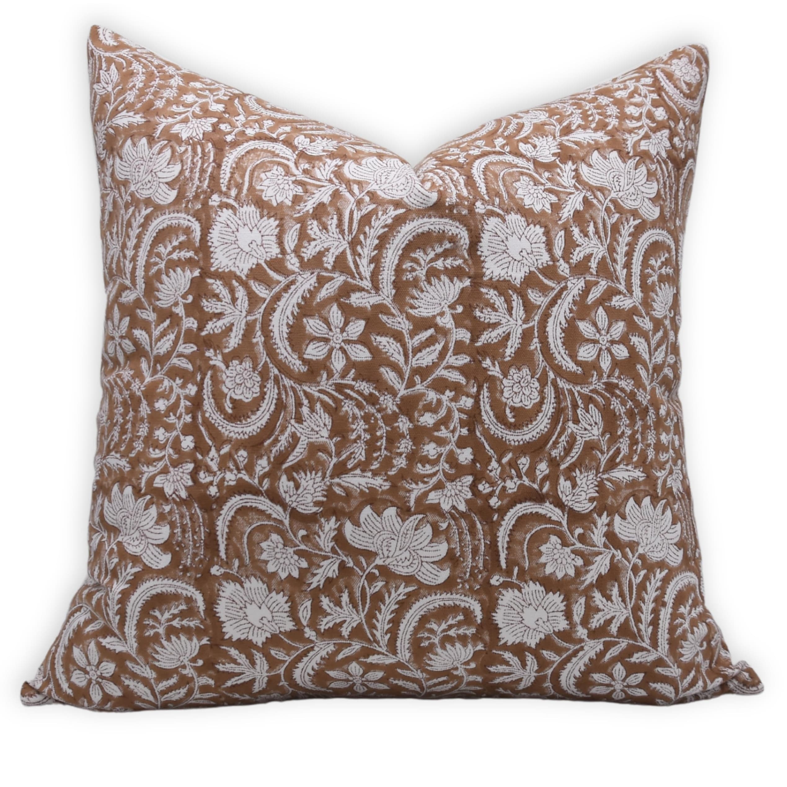 Cotton Bohemian Block print pillow Cover- Kundanvan