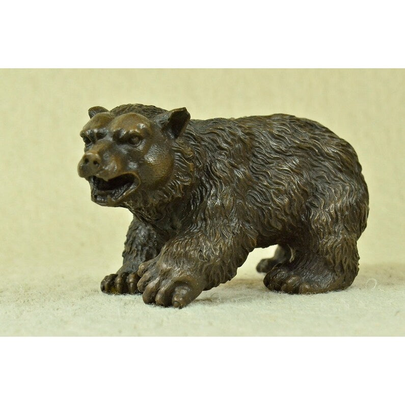 Kodiak Grizzly Russian Trophy Bear Wildlife Art Bronze Marble Statue Sculpture