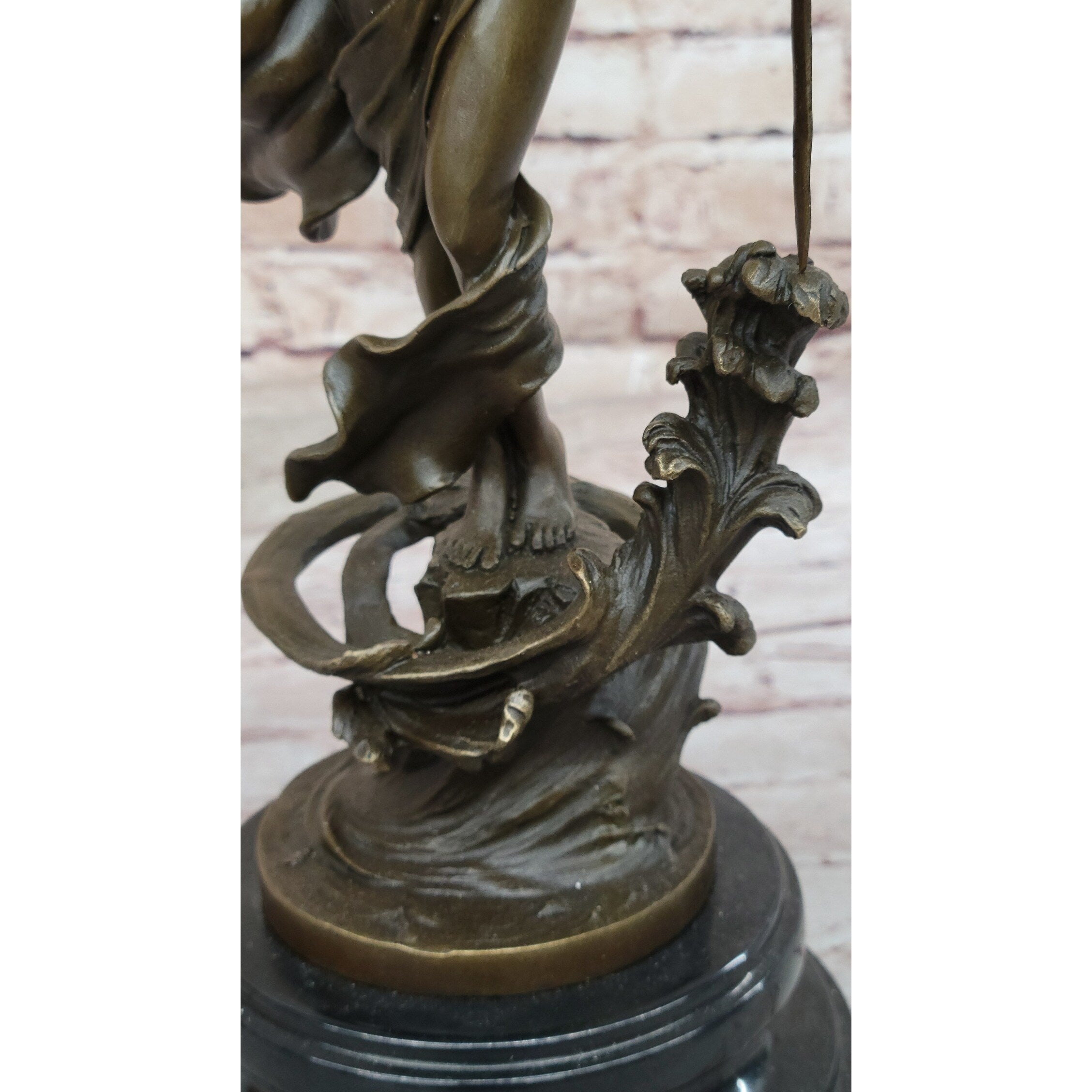 Greek Mythology Warrior Girl W/ Sword By Aldo Vitaleh Statue Sculpture Figure