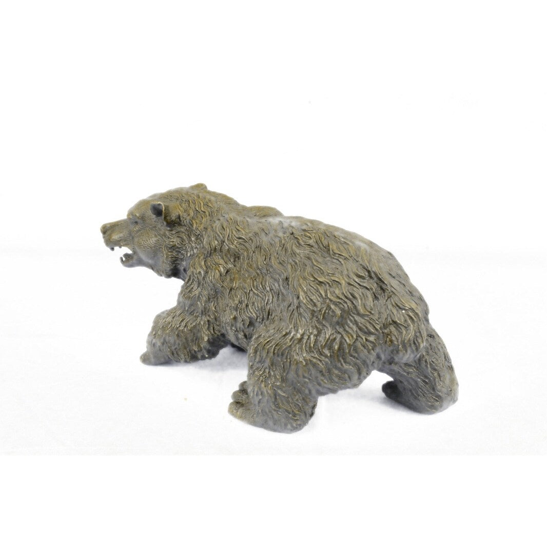 Kodiak Grizzly Russian Trophy Bear Wildlife Art Bronze Marble Statue Sculpture