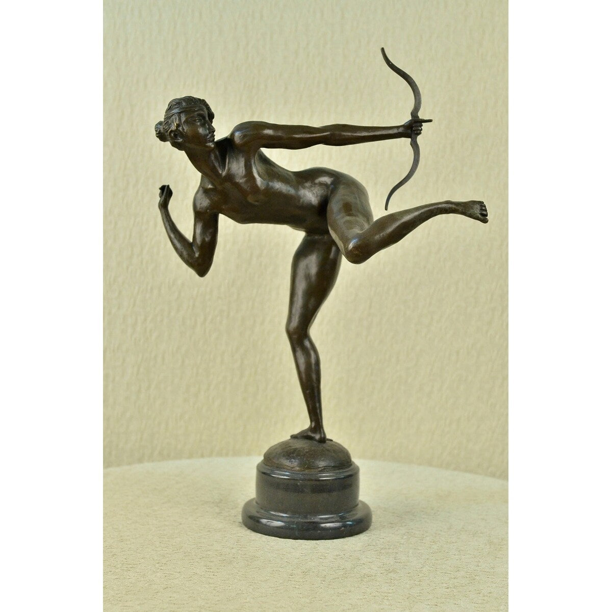 Clearance Sale Diana The Hunter Solid Bronze Sculpture Statue Art Deco Figure