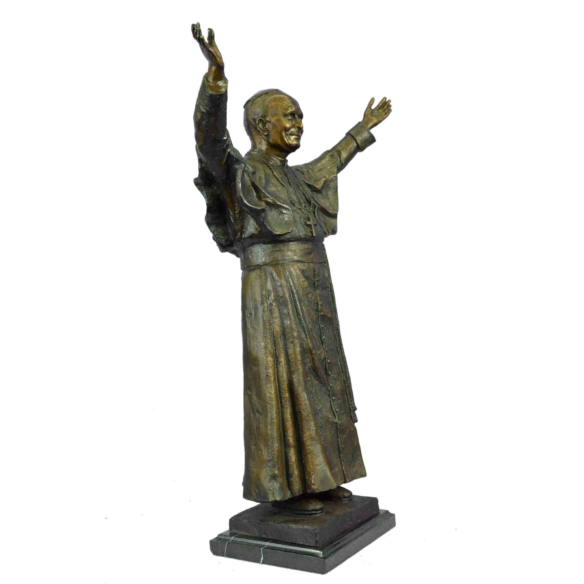 Bronze Pope John Paul Ii/ 2Nd Statue Limited Edition 3/100 Original Valli Statue