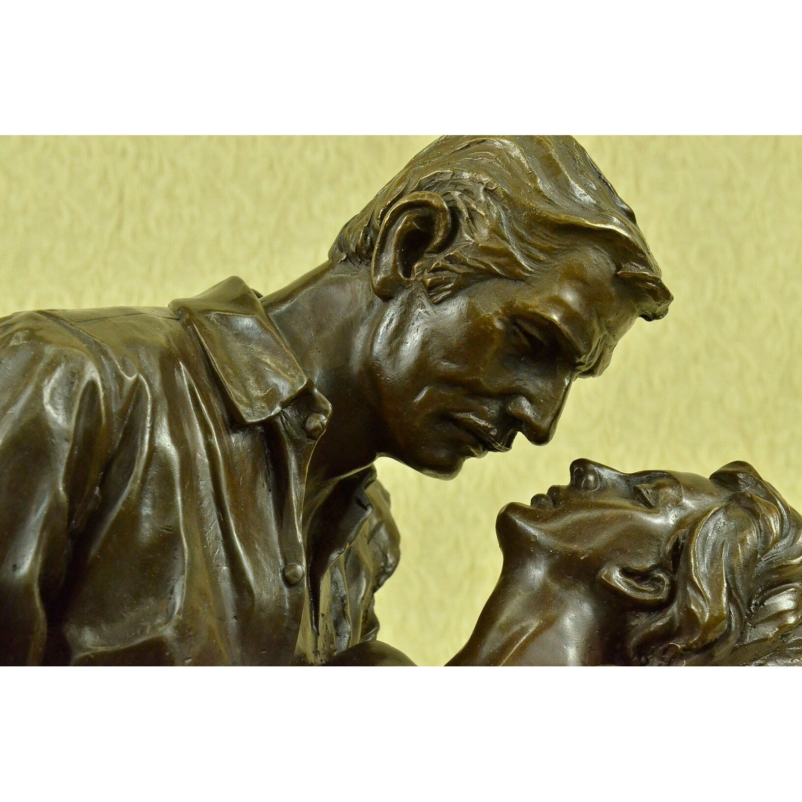 Limited Edition Rhett Butler And Scarlett Ohera Bronze Sculpture Marble Base