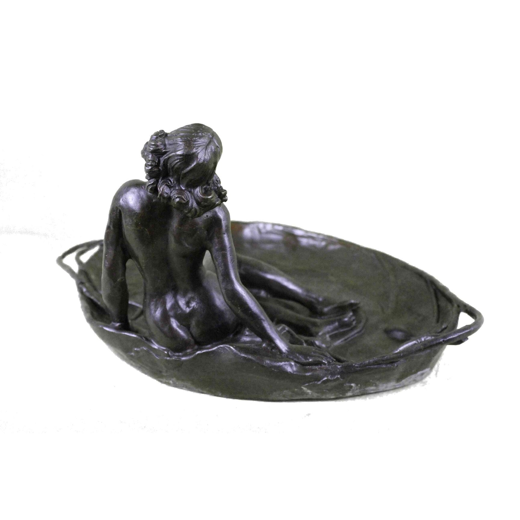 HandmadeBronze Sculpture Large Business Card Holder Hotcast Figurine Figure