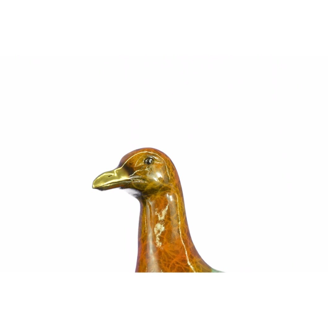 Special Patina Hot Cast Seagull Bird Bronze Sculpture Collector Edition Casting