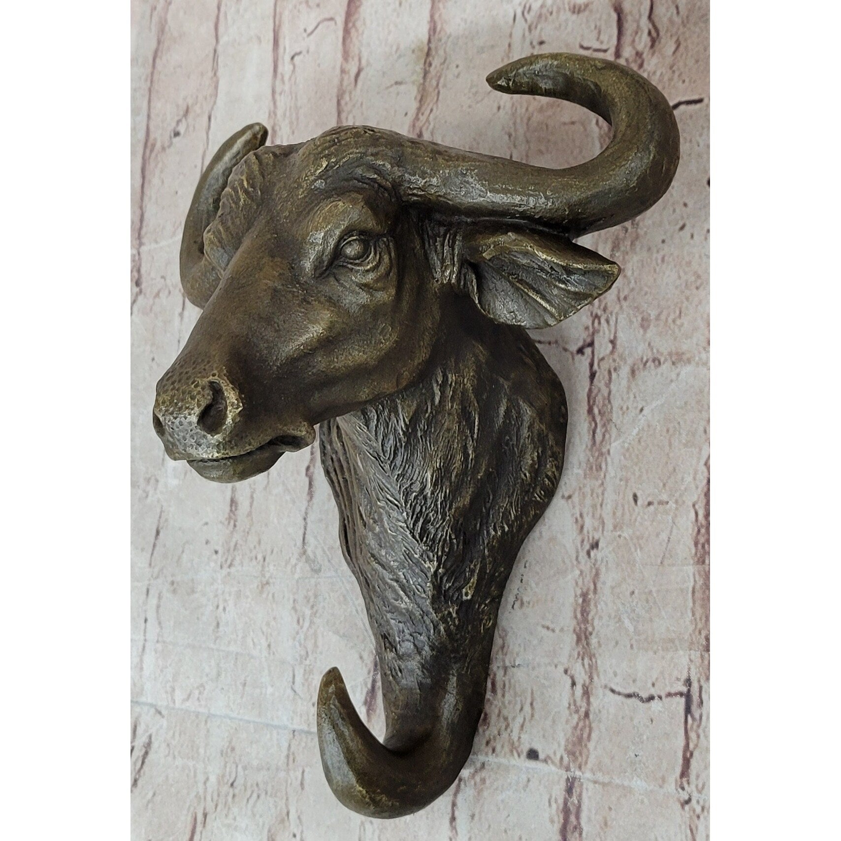 Steer Head Wall Mount Genuine Bronze By Lost Wax Method Signed M.Lopez Hot Cast