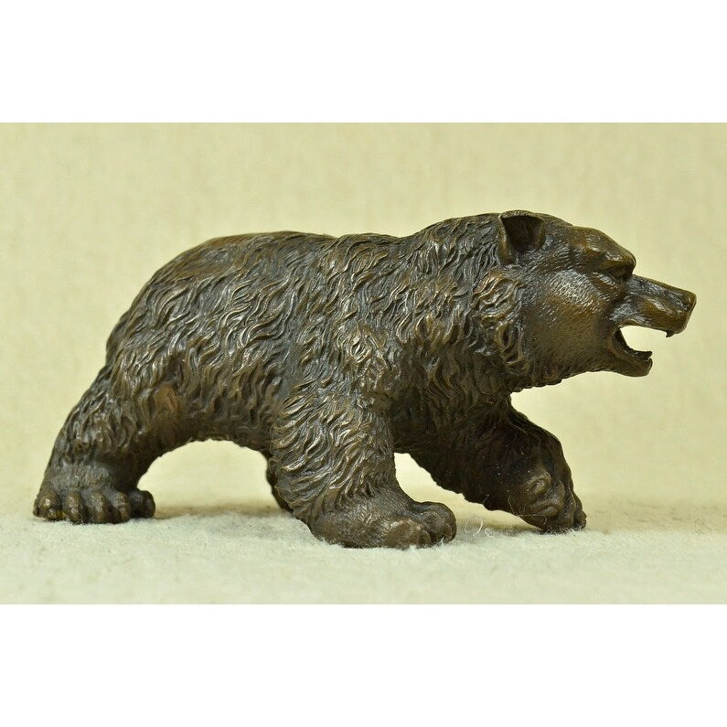 Kodiak Grizzly Russian Trophy Bear Wildlife Art Bronze Marble Statue Sculpture